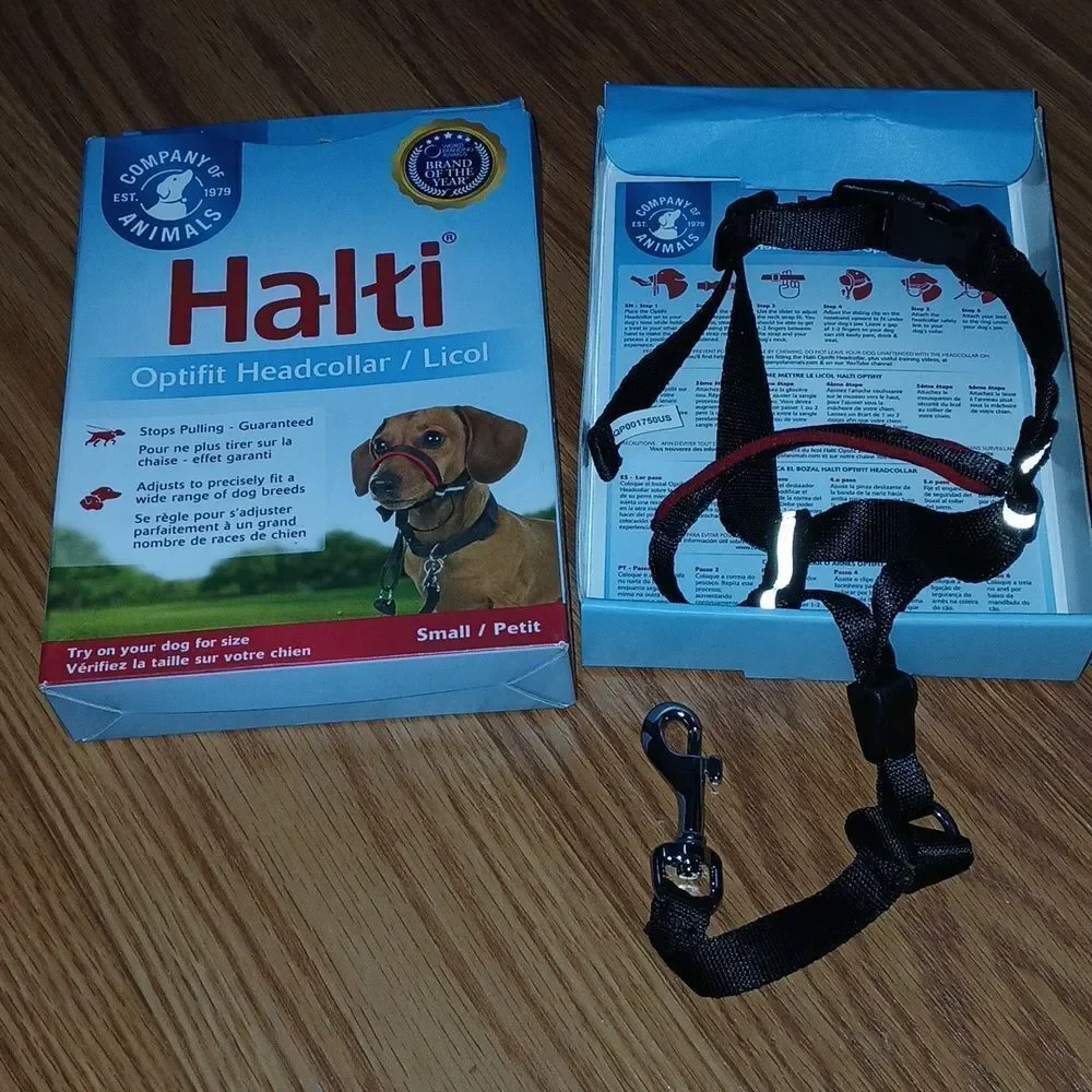 HALTI Optifit Headcollar To Stop Your Dog Pulling on the Leash. Adjustable NEW